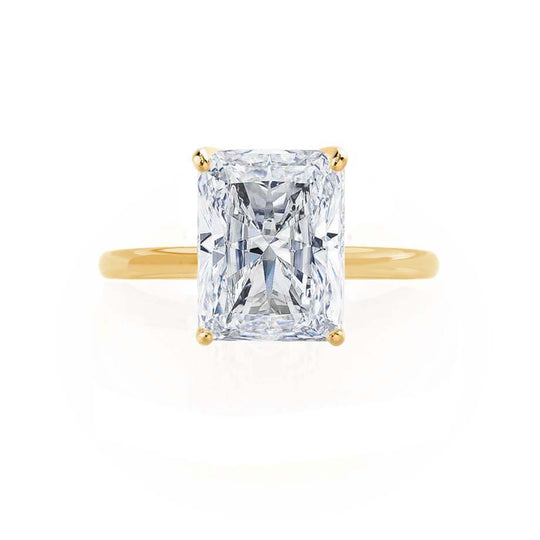 ORCHID - Radiant Natural Diamond 18k Yellow Gold Solitaire