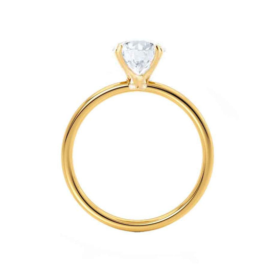 ORCHID - Radiant Natural Diamond 18k Yellow Gold Solitaire