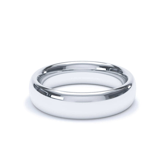 HELIOS — Regular Court Wedding Band in 18k White Gold