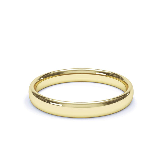 HELIOS — Regular Court Wedding Band in 18k Yellow Gold