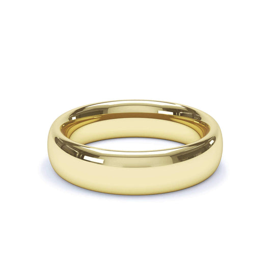 HELIOS — Regular Court Wedding Band in 18k Yellow Gold