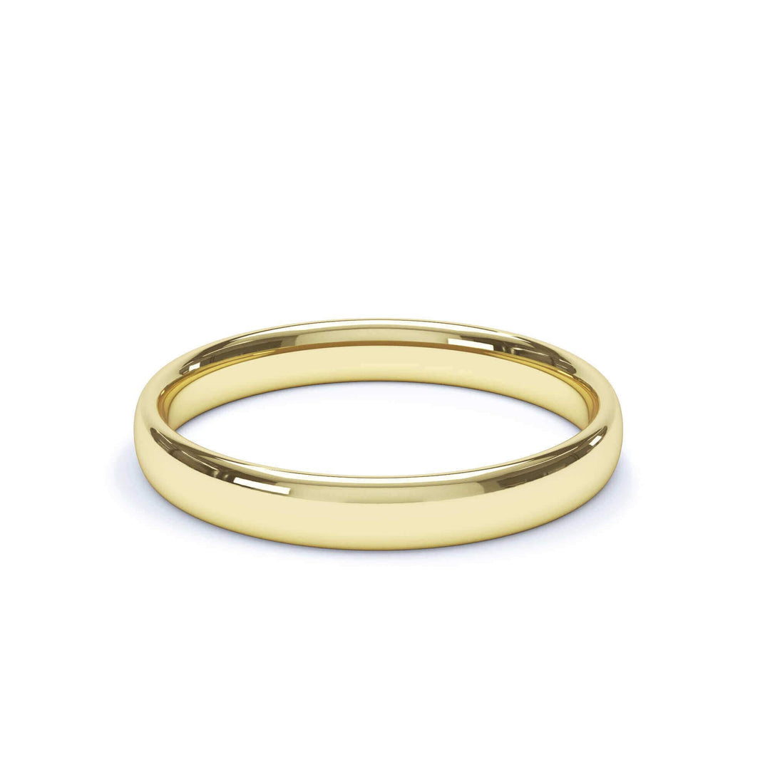 ATLAS — Oval Profile Wedding Band in 18k Yellow Gold