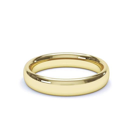 ATLAS — Oval Profile Wedding Band in 18k Yellow Gold