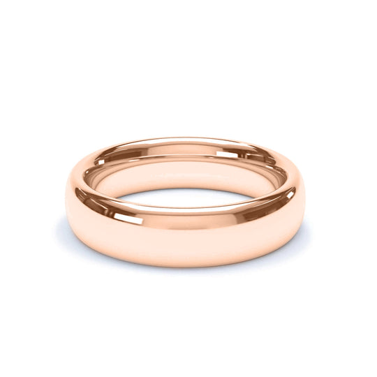 HELIOS — Regular Court Wedding Band in 18k Rose Gold