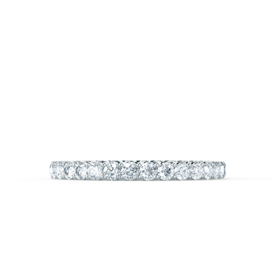 NOVA — Brilliant Round Pavé Eternity Wedding Band in 950 Platinum