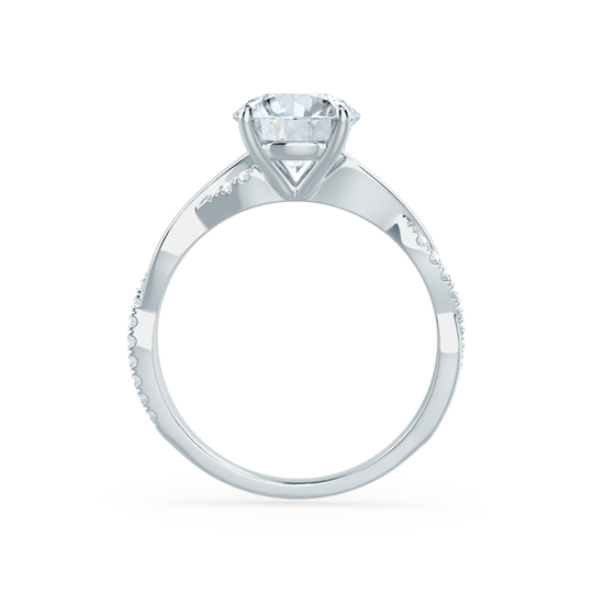WISTERIA - Lab Diamond 18k White Gold Vine Solitaire